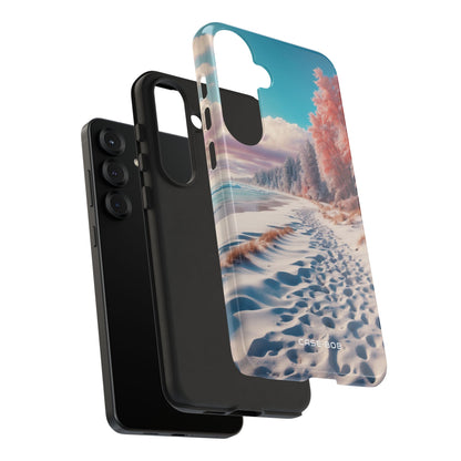 Snowy Footprints Samsung S25 Plus Case - Tough
