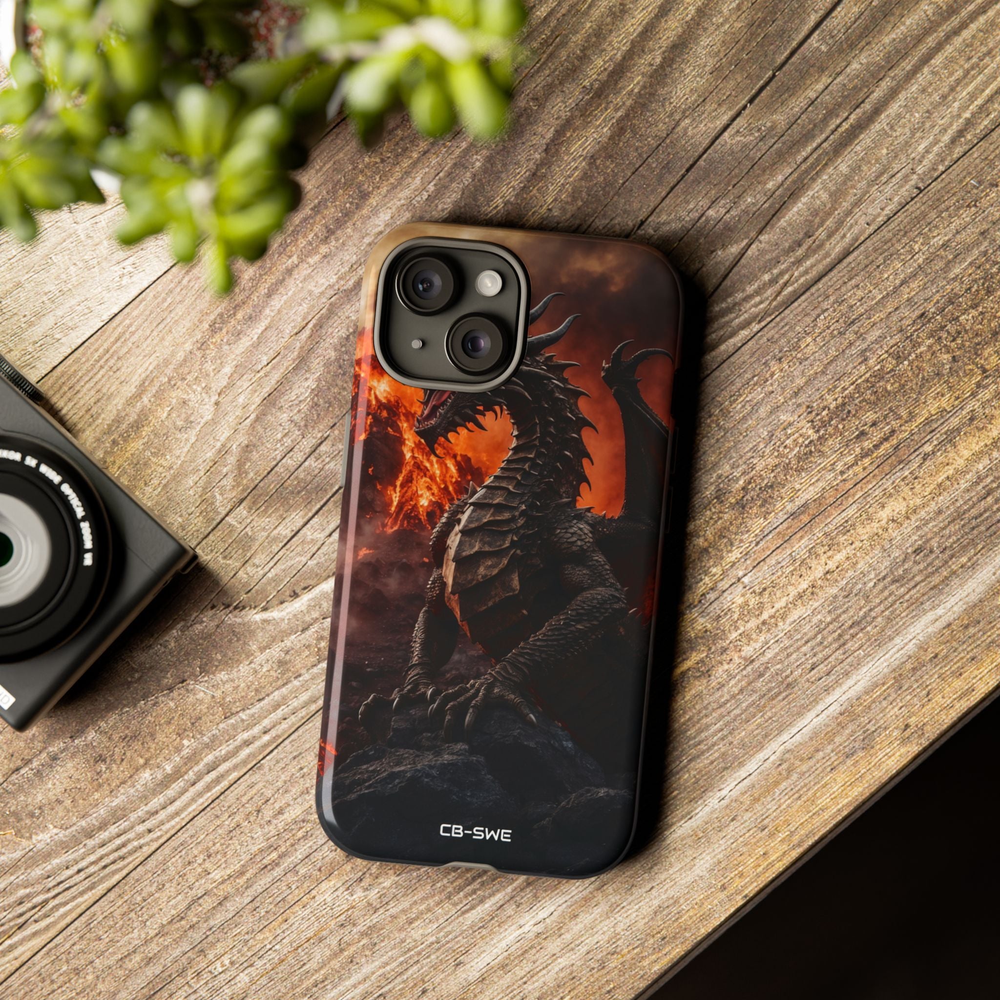 Fiery Dragon Soars - iPhone Case