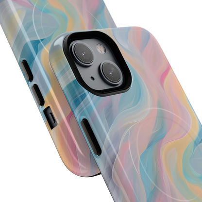 Dreamy Pastel Swirls - Tough + MagSafe® iPhone 14 Phone Case