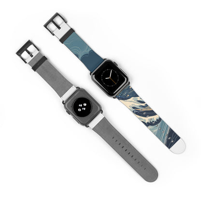 Cresting Navy Wave - Watch Band