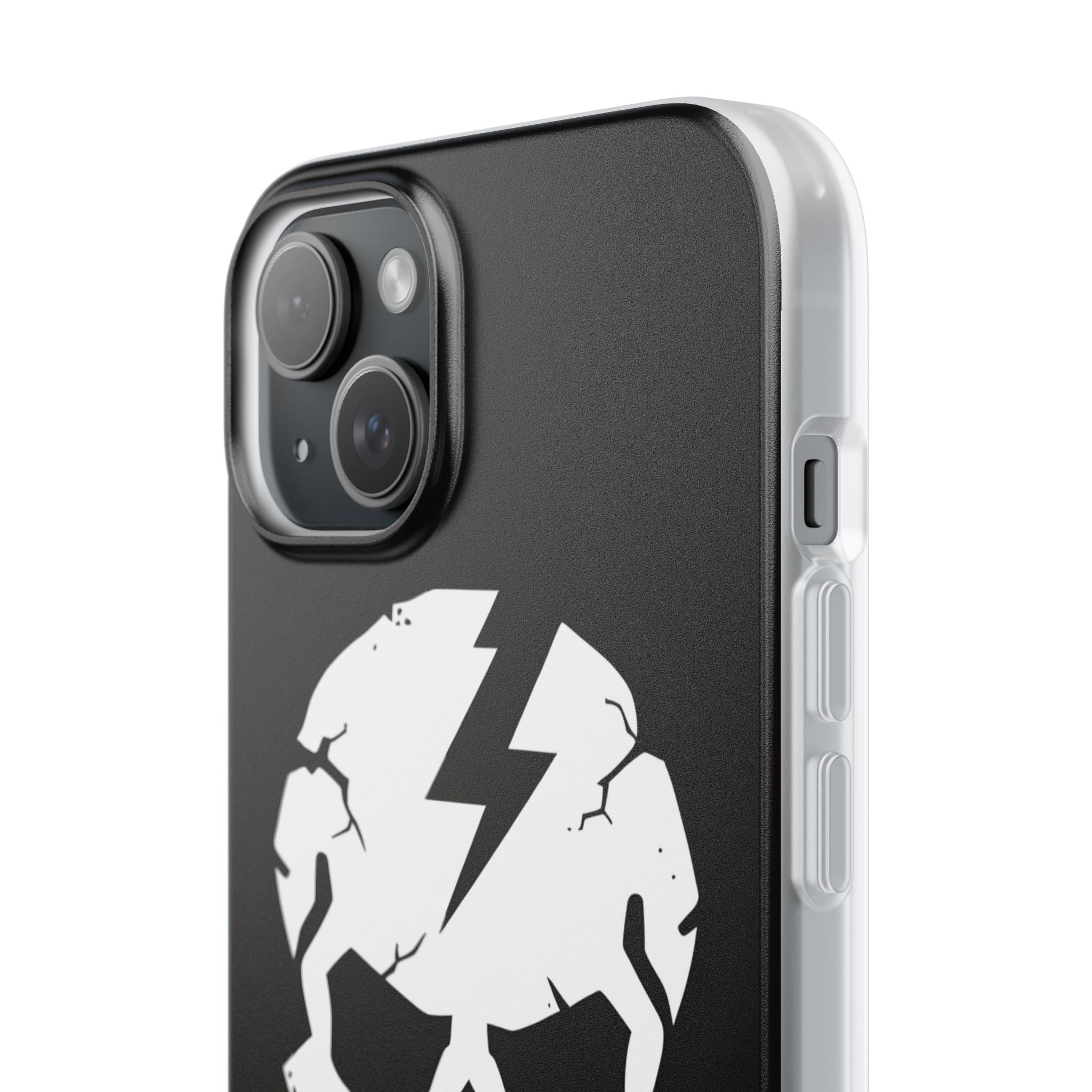 Lightning Skull iPhone 15 Plus Case - Soft