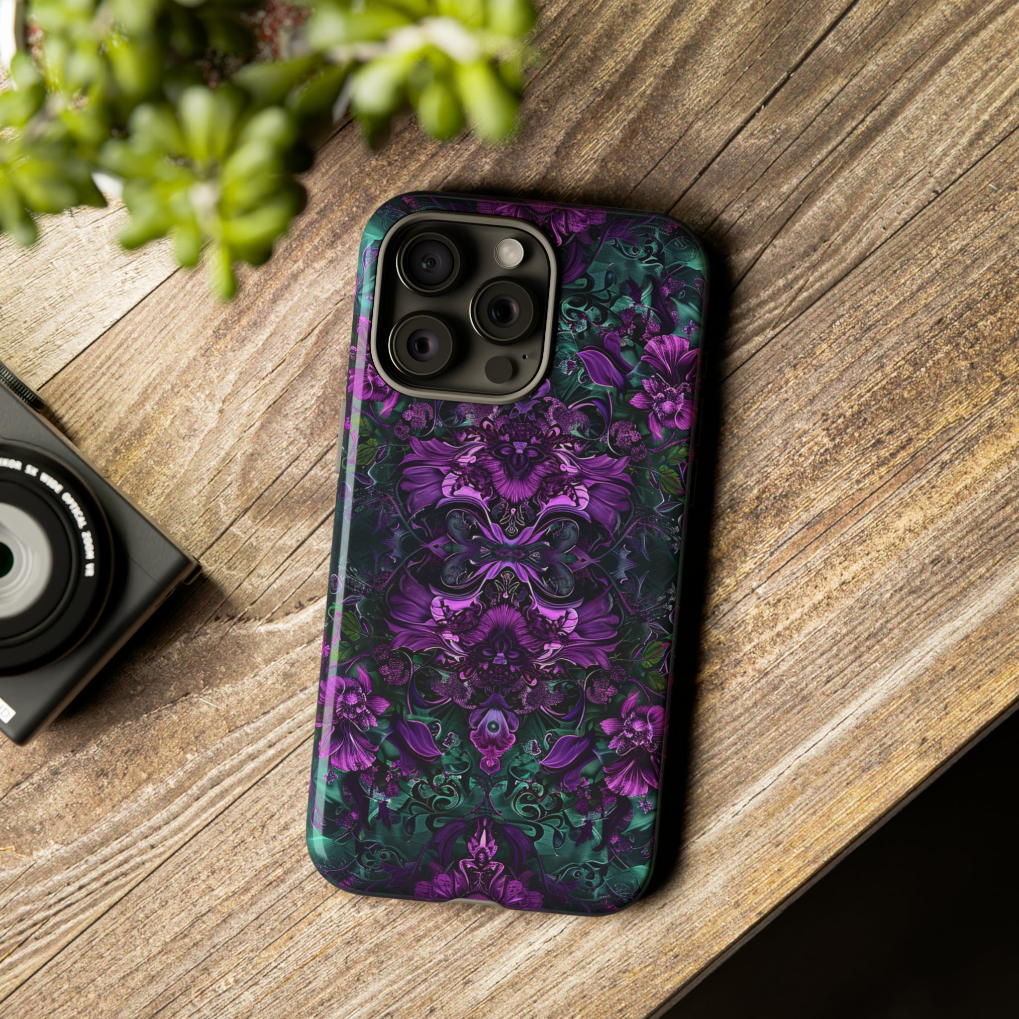 Baroque Floral Gothic - Protective Phone Case