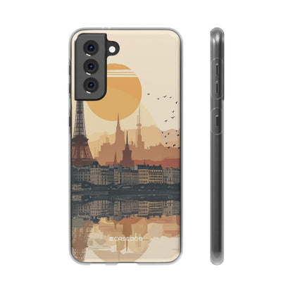 Parisian Sunset Serenity | Flexible Phone Case for Samsung Galaxy