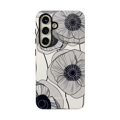 Moderne minimalistische Blumen Samsung S24 - Robuste Handyhülle