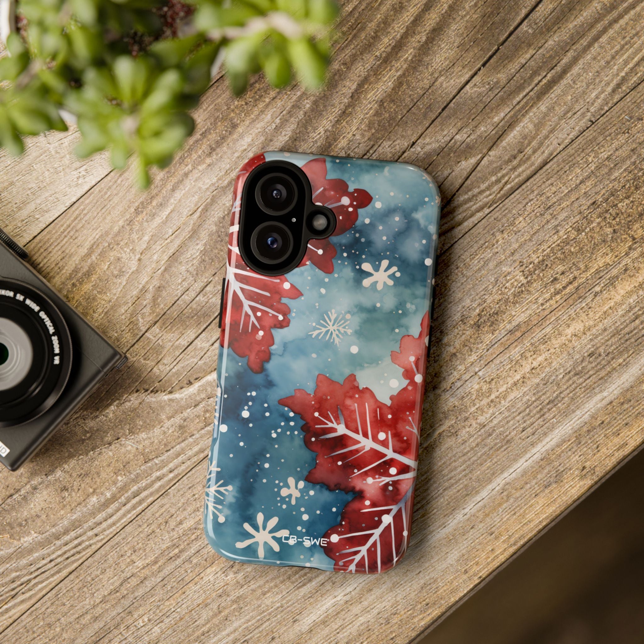Winter Leaves Dance - iPhone Case