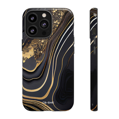Elegant Gold Streams - iPhone Case
