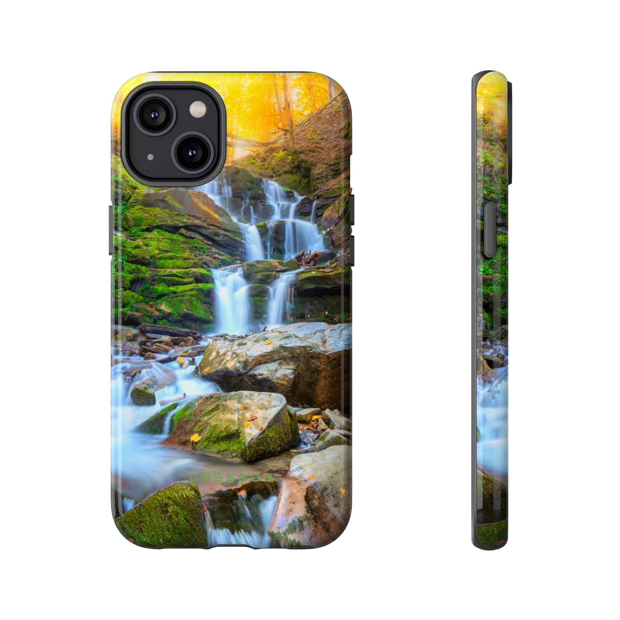 Autumn Mountain Waterfall - Protective Phone Case