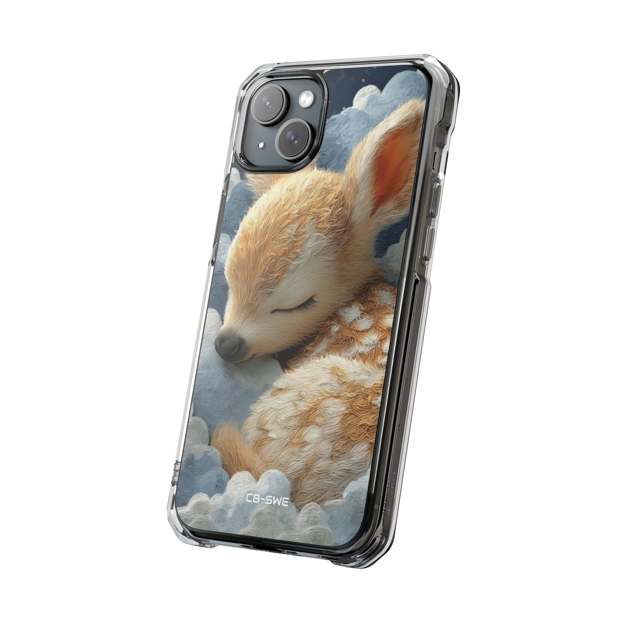 Dreaming Fawn Sleeps iPhone Case - Impact