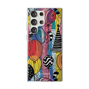 Vibrant Party Whimsy | Flexible Phone Case for Samsung Galaxy