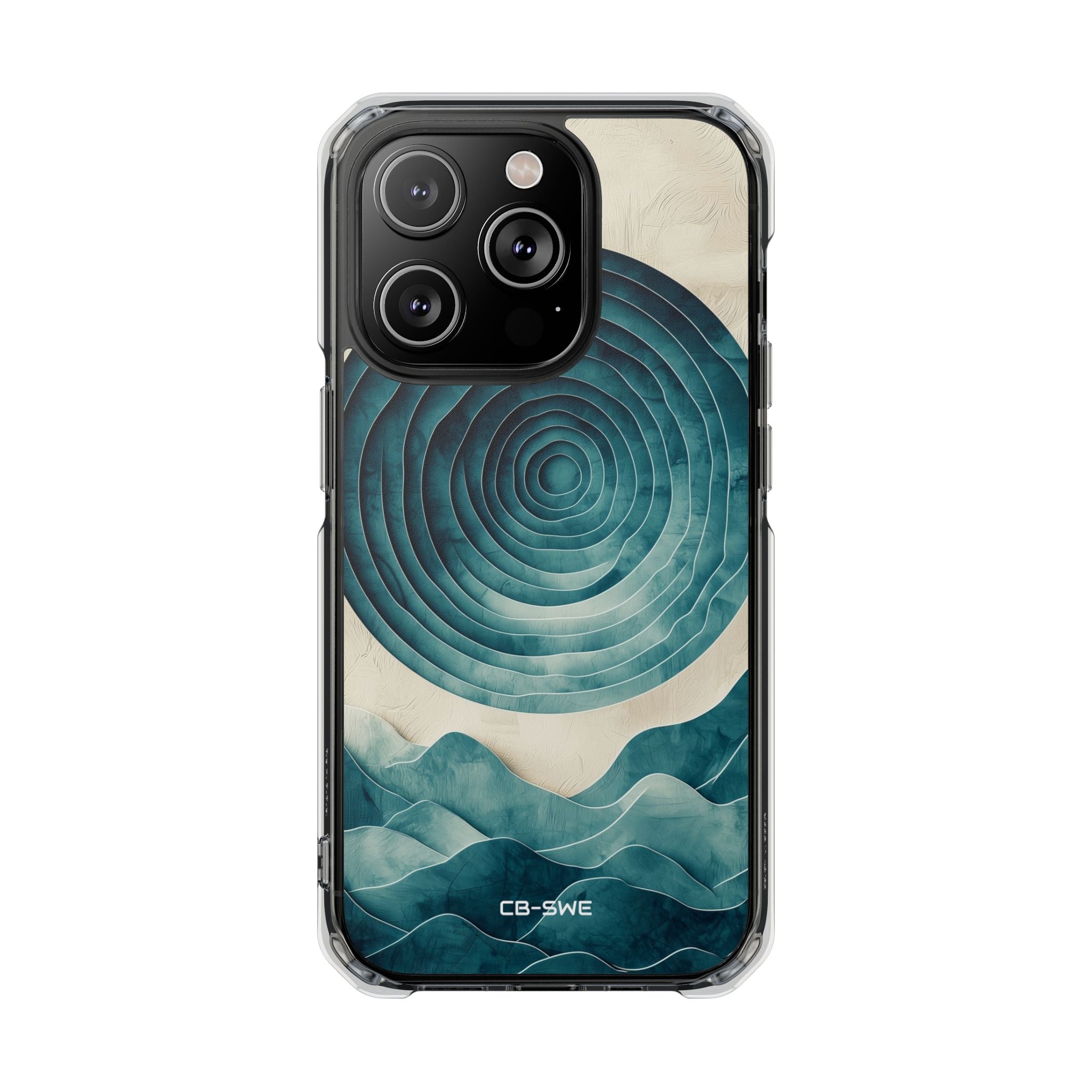 Waves Embrace Circles iPhone Case - Impact