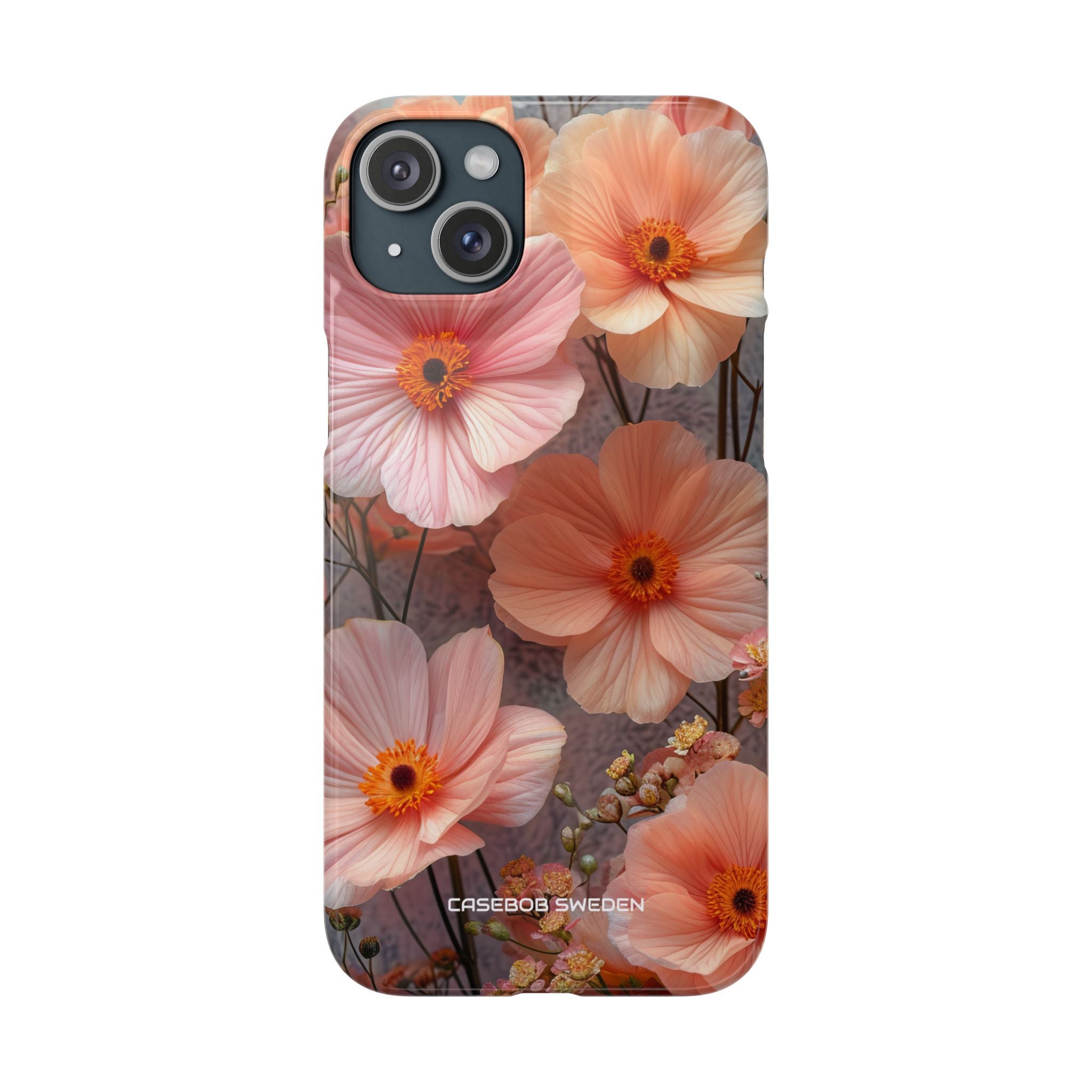 Serene Botanical Blooms - Slim iPhone 15 Phone Case