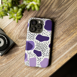 Purple Dots Elegance Case - Schutzhülle fürs Handy