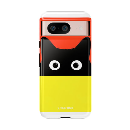 Peekaboo Cat Crimson Google Pixel 8 Case - Tough