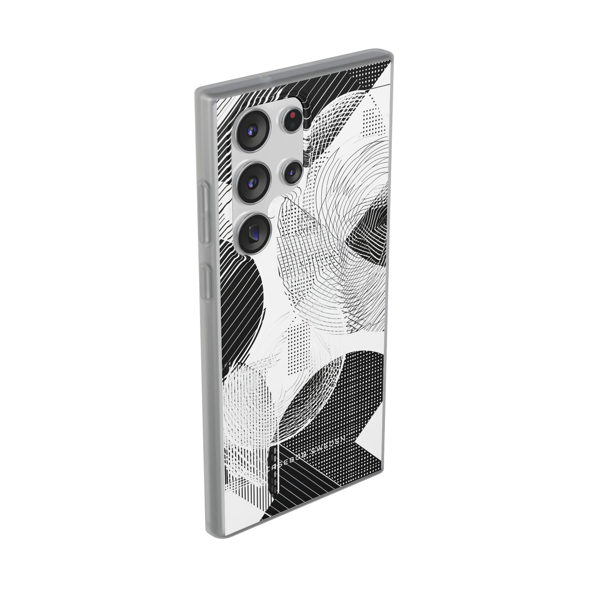 Geometric Monochrome Flow Samsung S23 - Flexi Phone Case