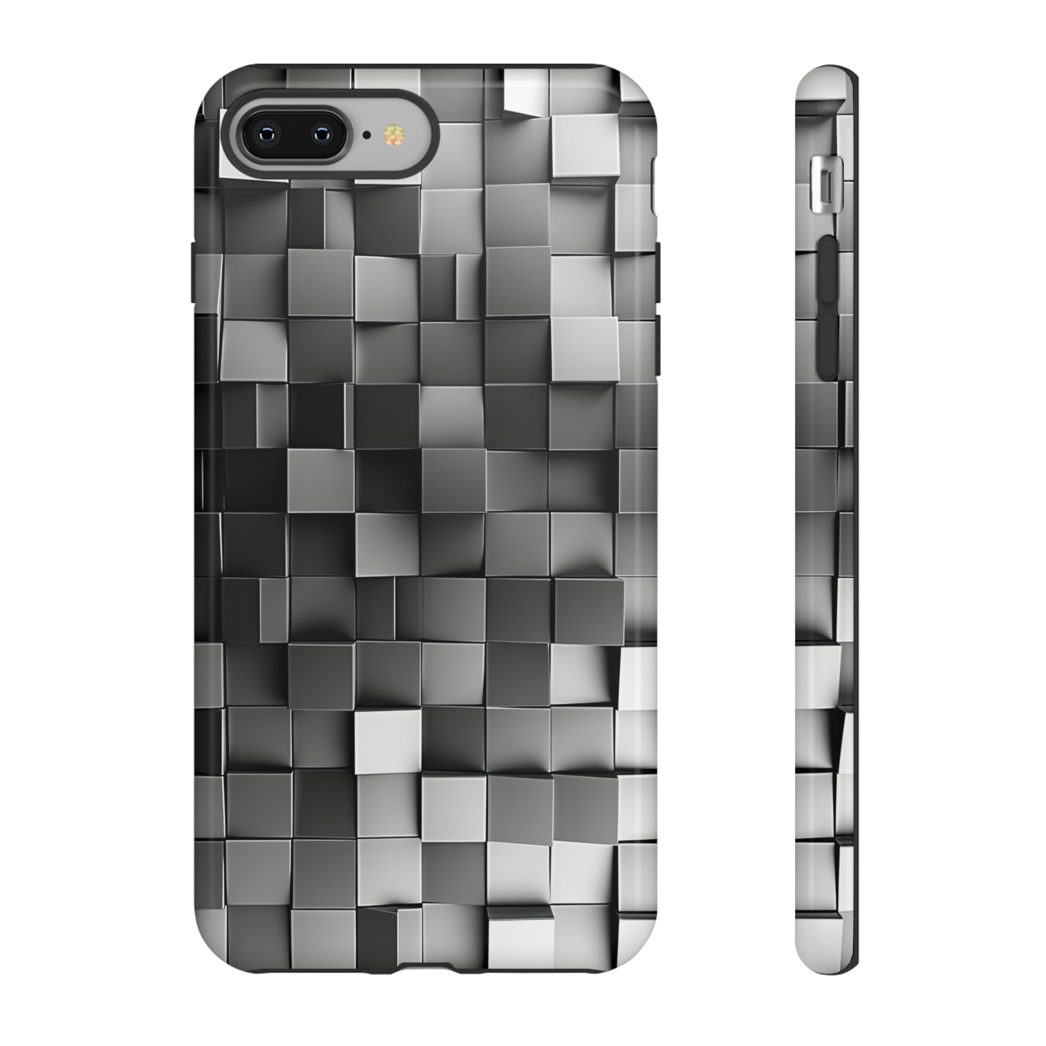 Monochrome Square Gradient - Protective Phone Case