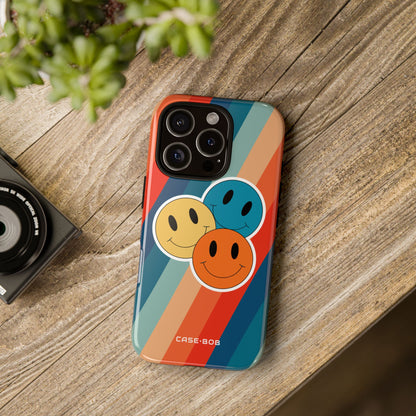 Smiley Trio Waves iPhone 16 Pro Case - Tough