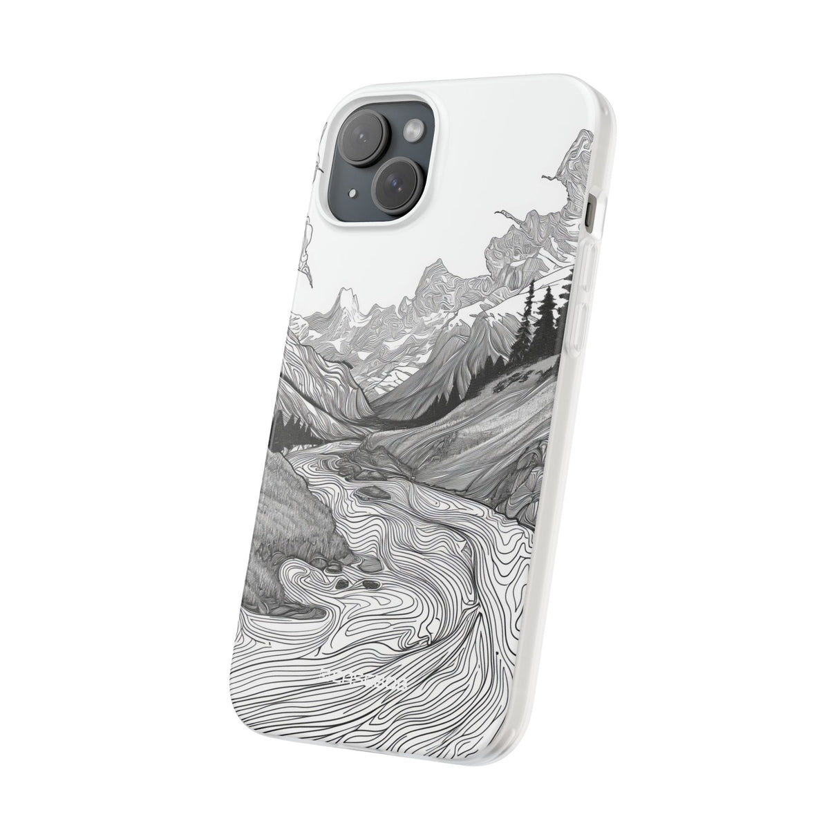 Monochrome Serenity | Flexible Phone Case for iPhone