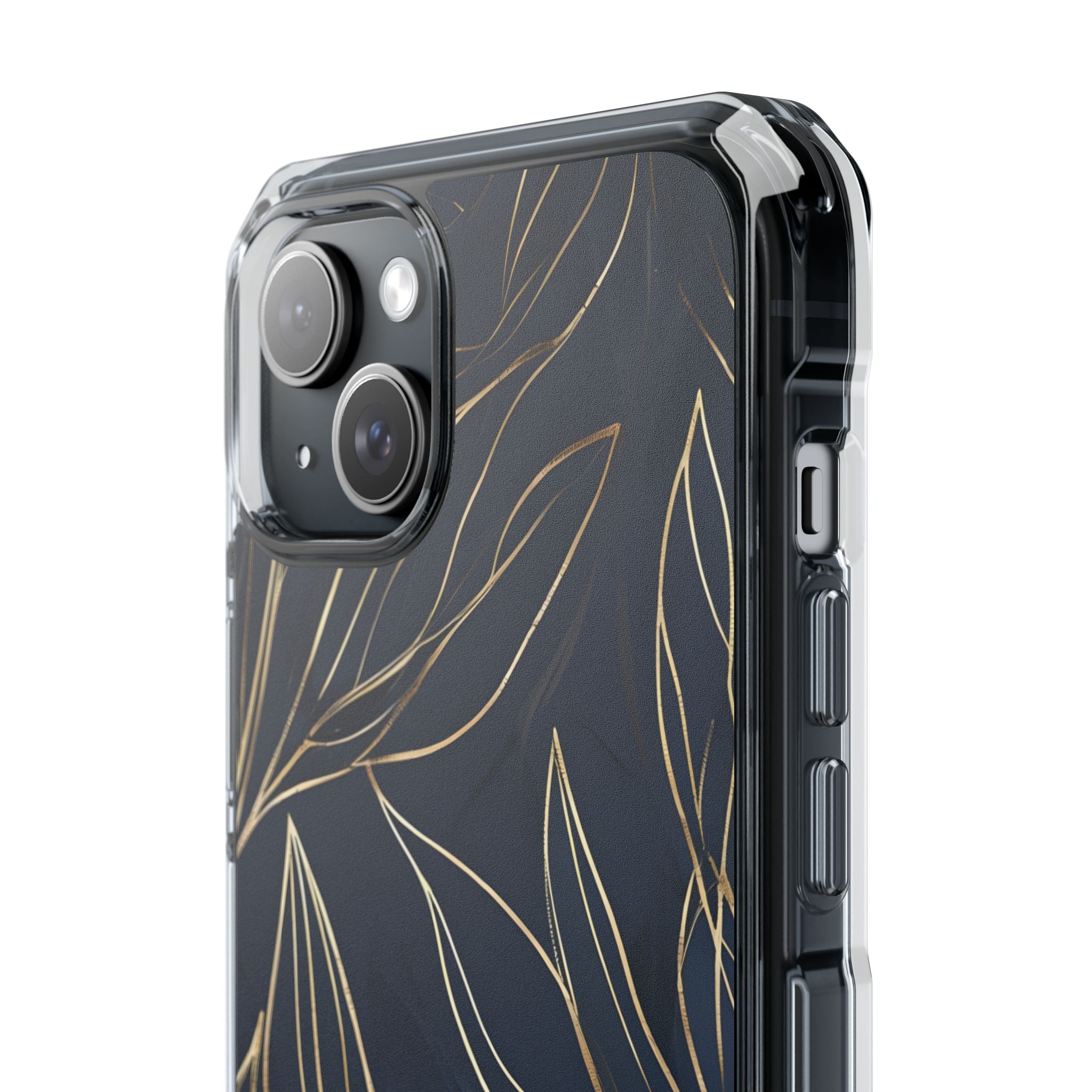 Modern Gold Leaves iPhone Case - Impact