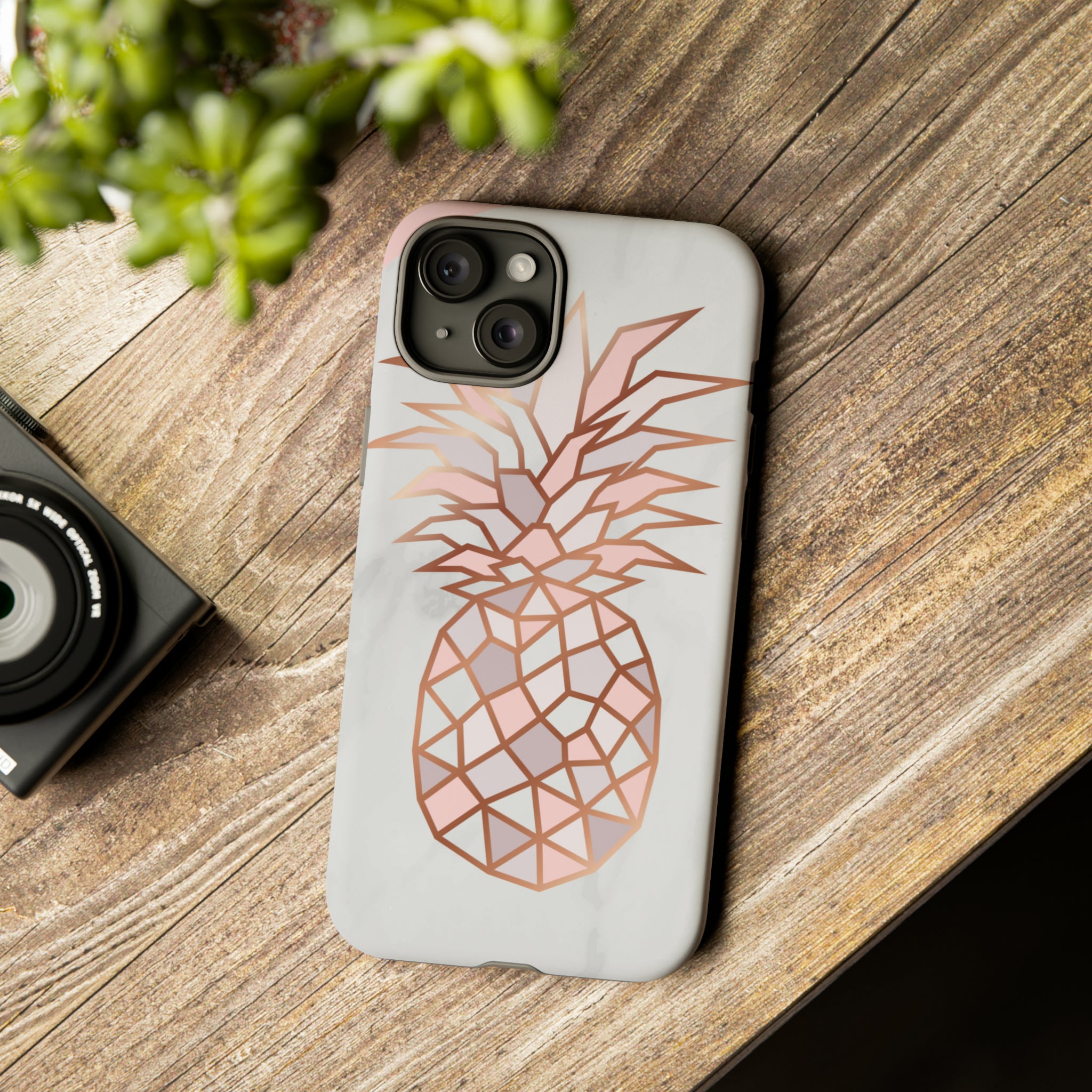 Pineapple Rose Gold - Protective Phone Case