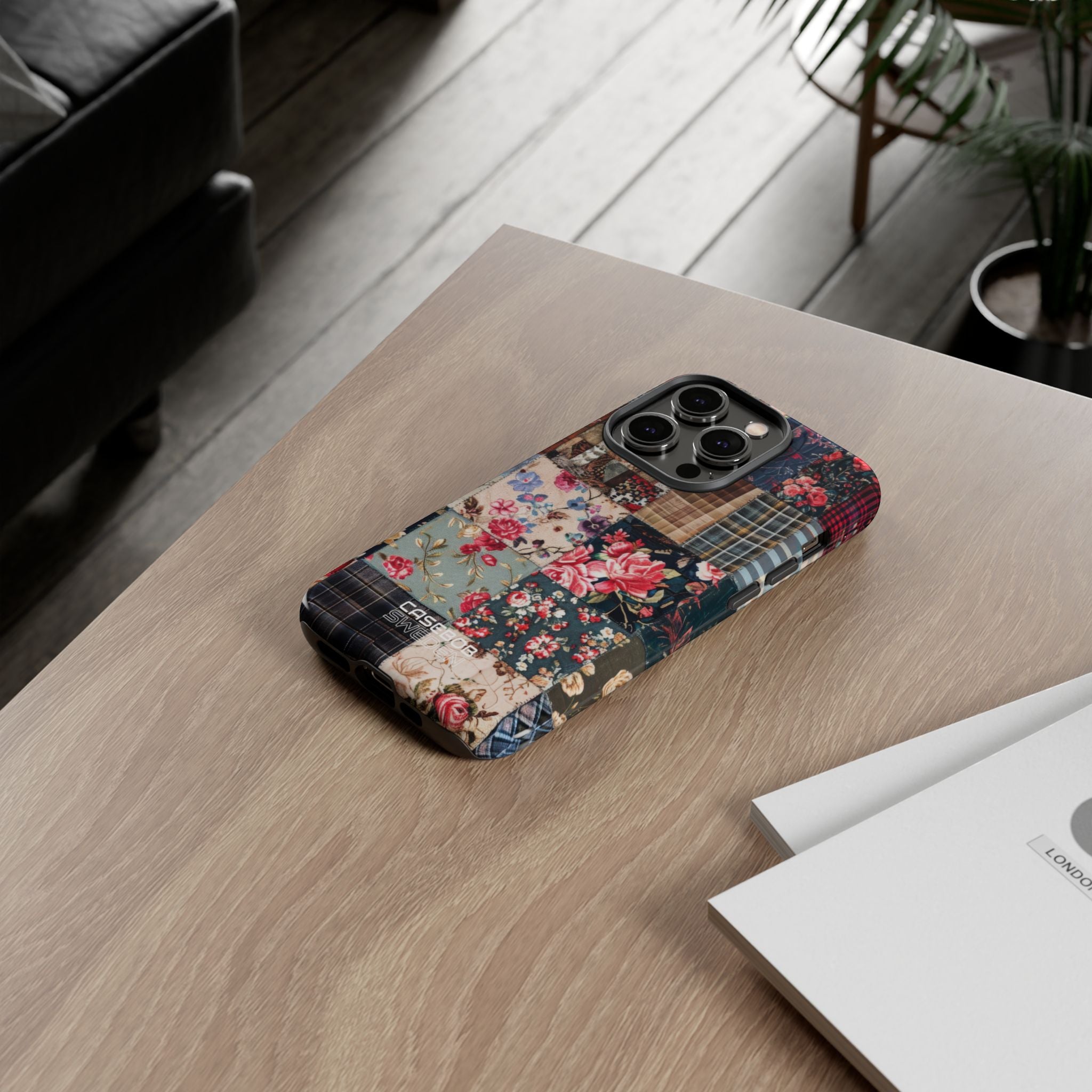 Patchwork floreale trapuntato iPhone 14 - Tough