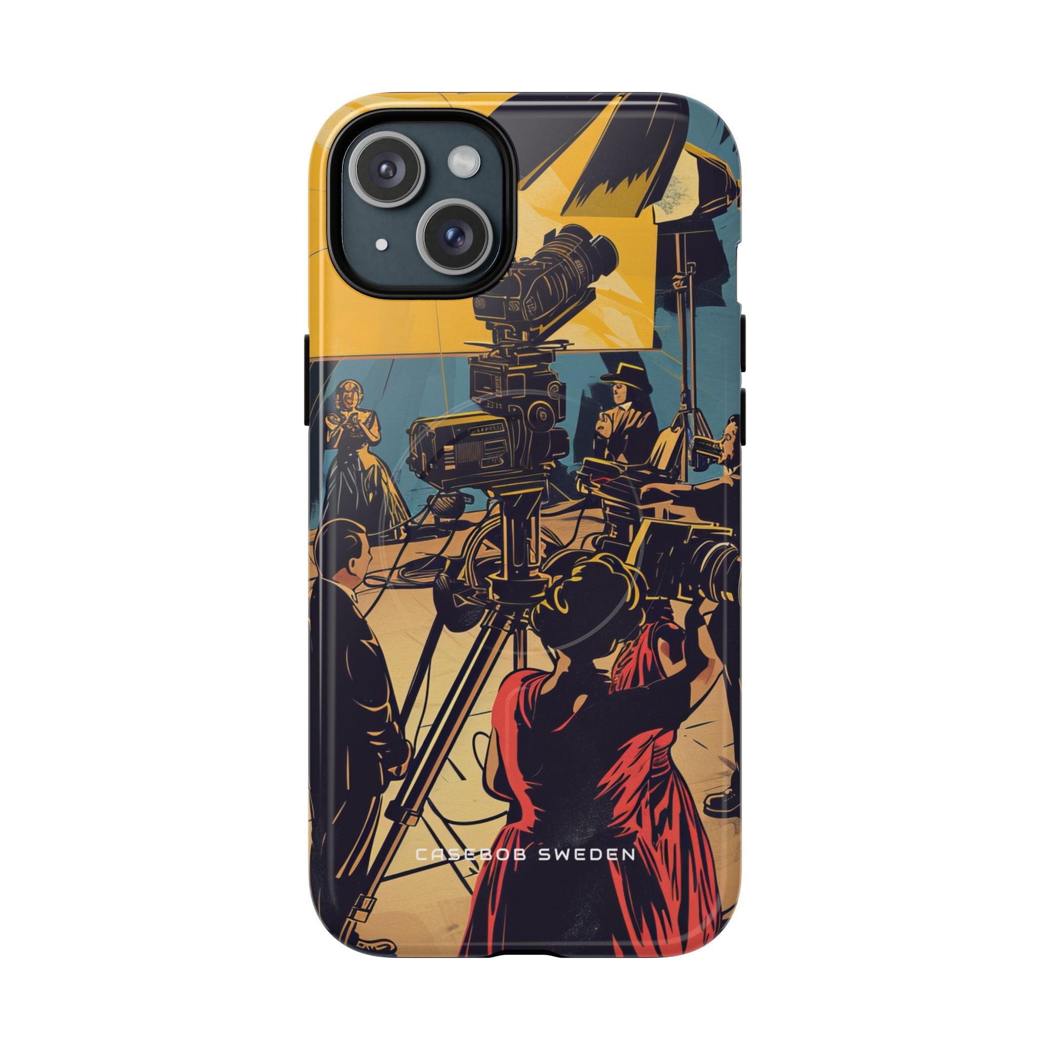 Golden Era Cinematic Spotlight iPhone 15 | Tough+ Phone Case