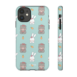 Bunnies Gather Carrots - iPhone Case