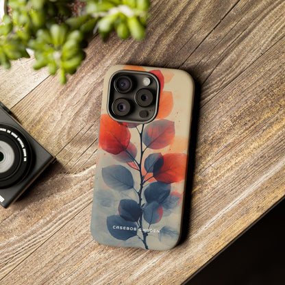 Ethereal Leaf Harmony iPhone 15 - Tough Phone Case