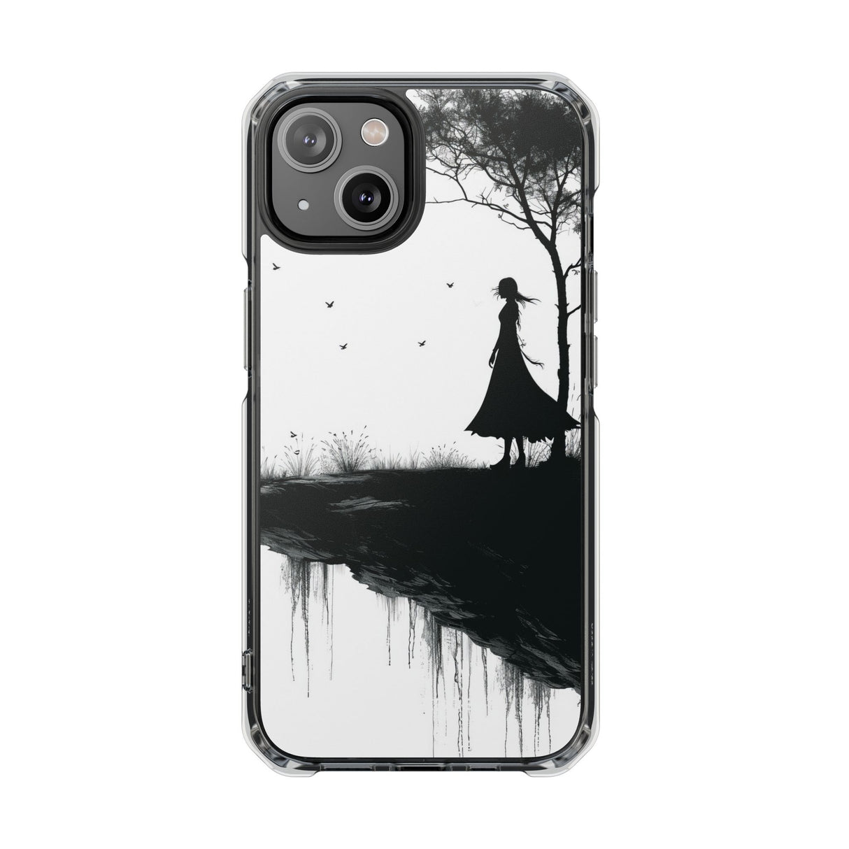 Solitary Serenity - Phone Case for iPhone (Clear Impact - Magnetic)