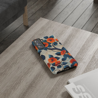 Orange Blossoms Mosaic Harmony  Samsung S21 - Tough Phone Case