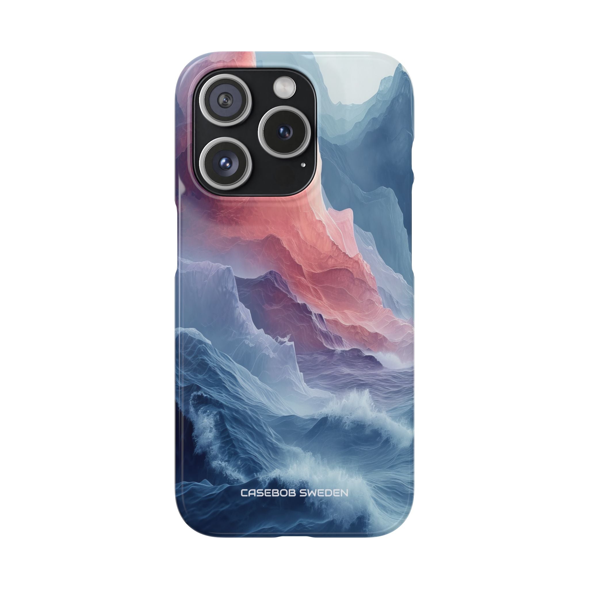 Mountain Wave Serenity - Slim iPhone 15 Phone Case