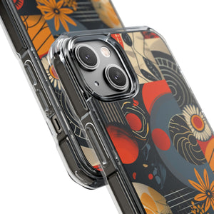 Retro Vibrance - Phone Case for iPhone (Clear Impact - Magnetic)