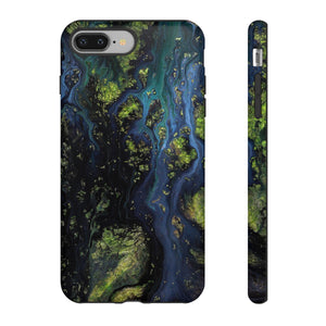 Blue Cosmos Ink Art iPhone Case (Protective) iPhone 8 Plus Matte Phone Case