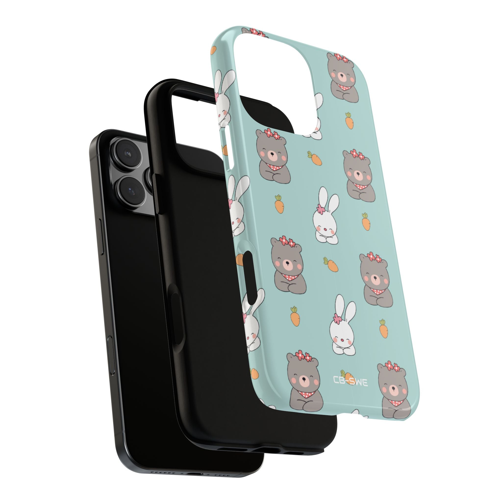 Bunnies Gather Carrots - iPhone Case
