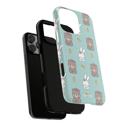 Bunnies Gather Carrots - iPhone Case