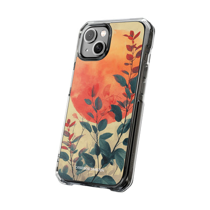 Orange Sun Harmony - Clear Impact iPhone 14 Phone Case