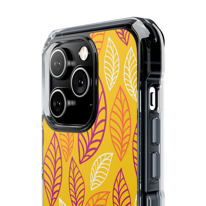 Vibrant Leaf Symphony iPhone Case - Impact