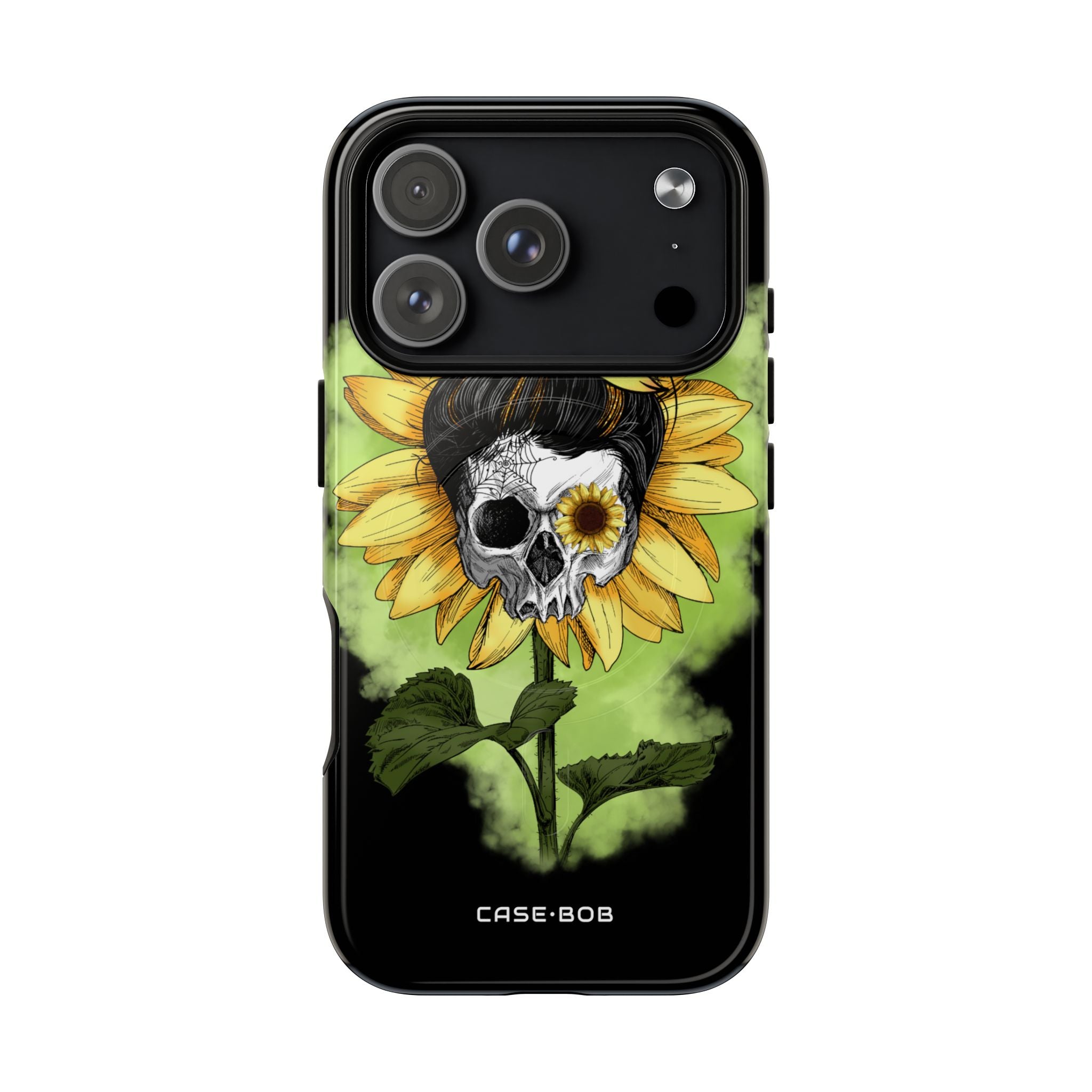 Sunflower Skull iPhone 17 Pro Case - Tough+