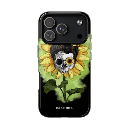 Sunflower Skull iPhone 17 Pro Case - Tough+