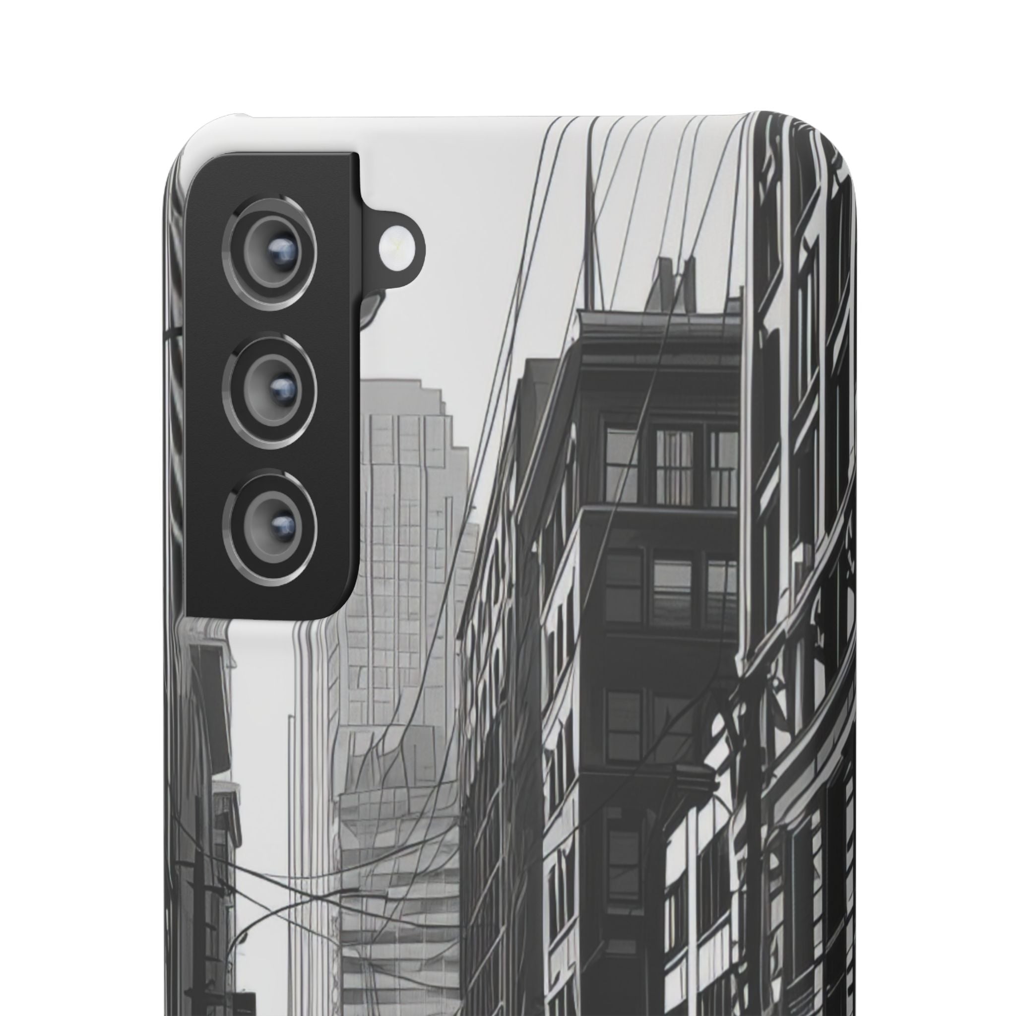 Urban Cityscape Line Perspective Samsung S21 - Slim Phone Case