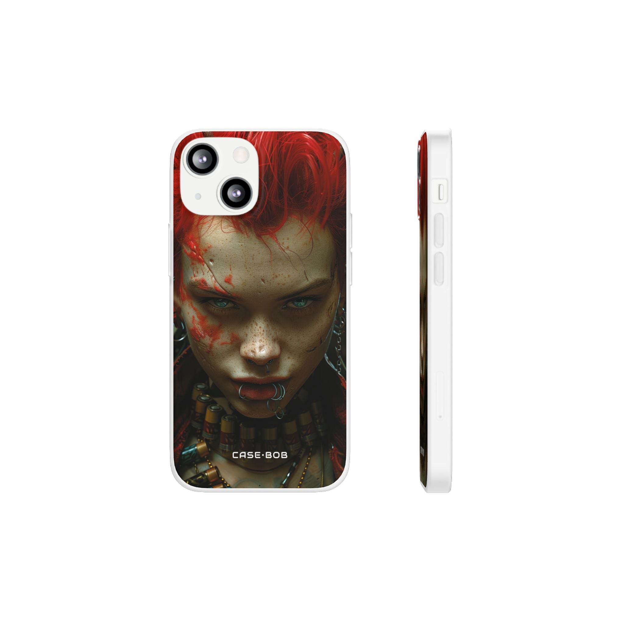 Red Spike Gaze iPhone 13 mini Case - Soft