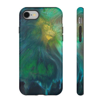 Beryll Green Ink Art iPhone Case (Protective) iPhone 8 Glossy Phone Case