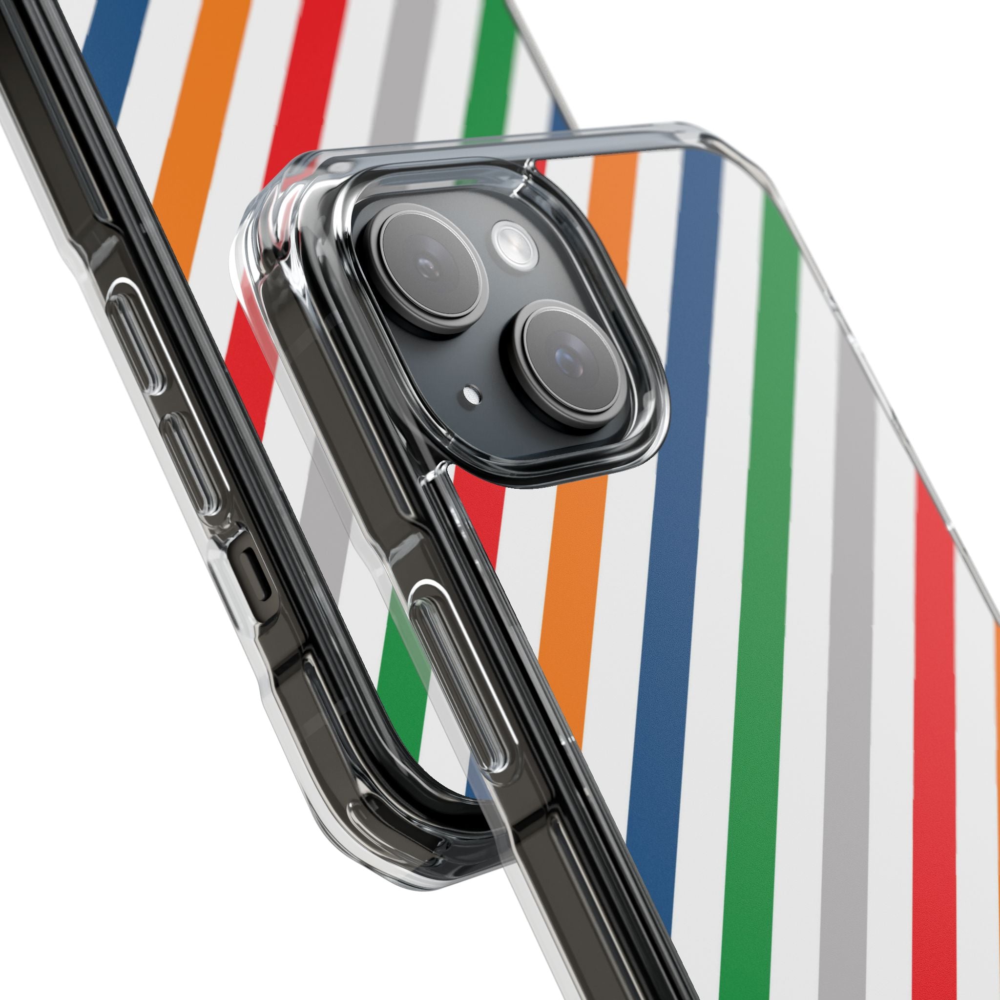 Vibrant Geometric Stripes iPhone Case - Impact