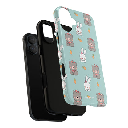 Bunnies Gather Carrots - iPhone Case