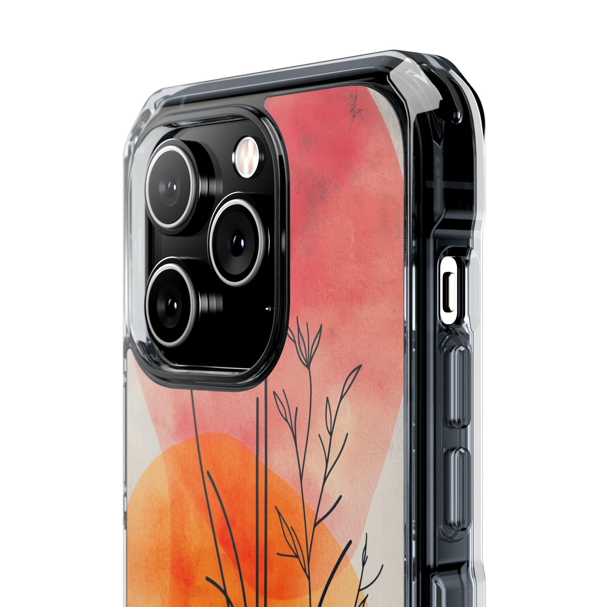 Curved Stem Sunset iPhone 14 Pro Case - Impact