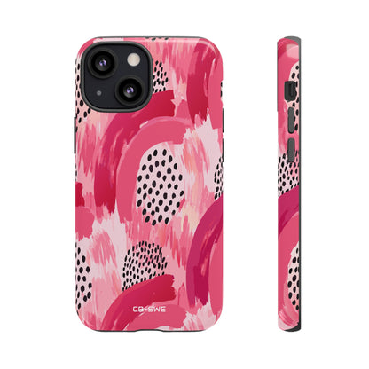 Vibrant Brushwork Dance - iPhone Case