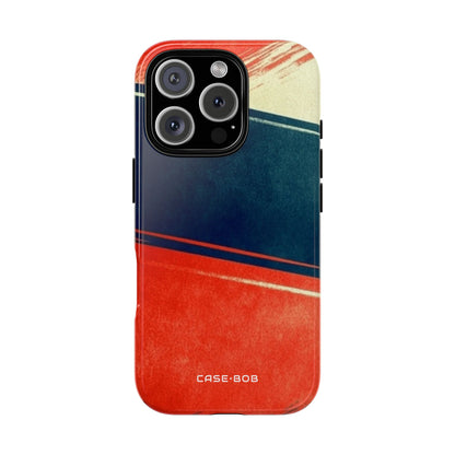 Navy Streak Burst iPhone 16 Pro Case - Tough
