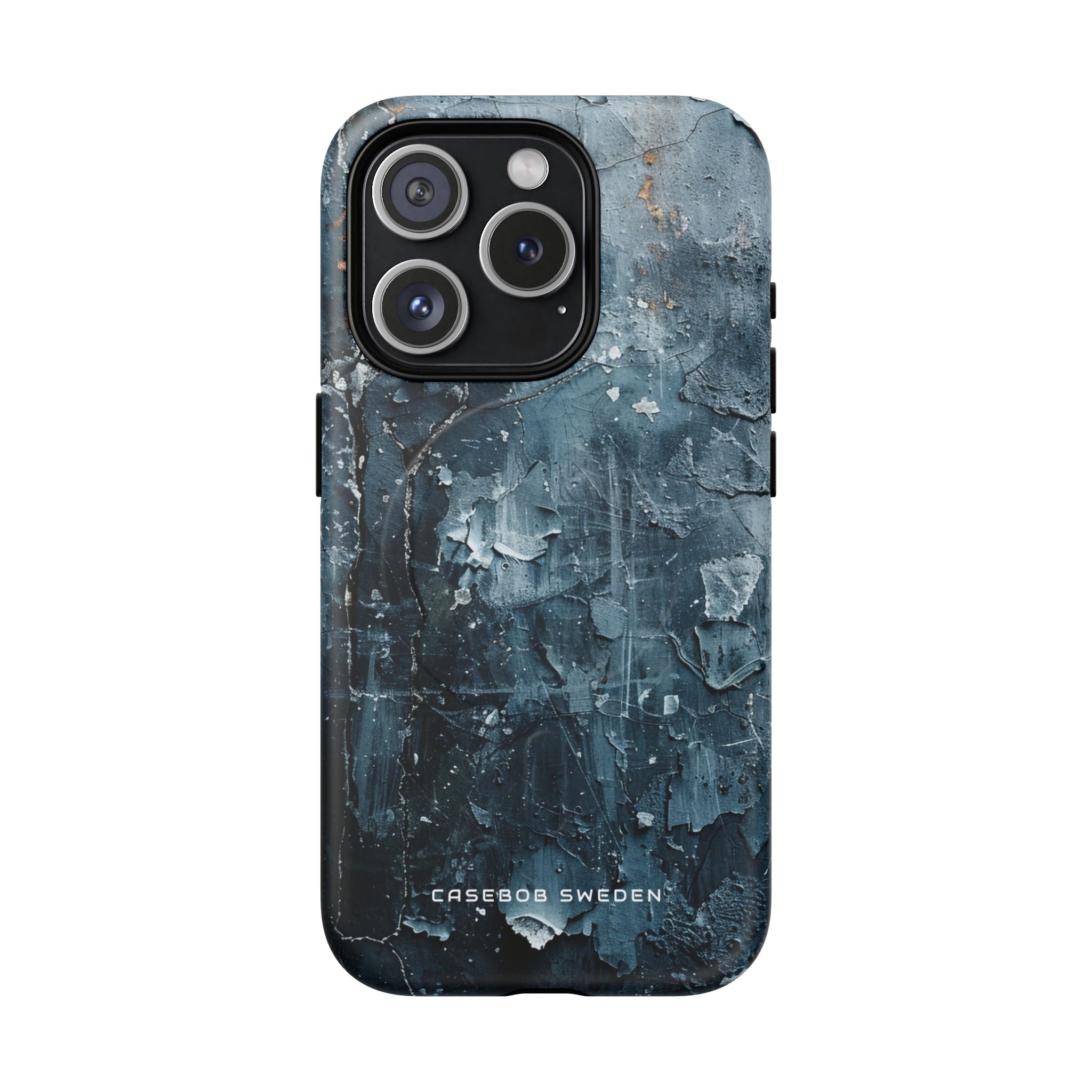 Weathered Blue Tapestry with Cracked Layers iPhone 15  Tough+ Phone Case