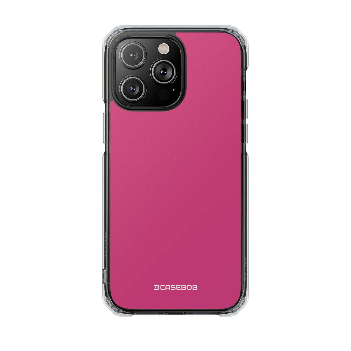 Magenta Pantone | Handyhülle für iPhone (Clear Impact Case – magnetisch) 