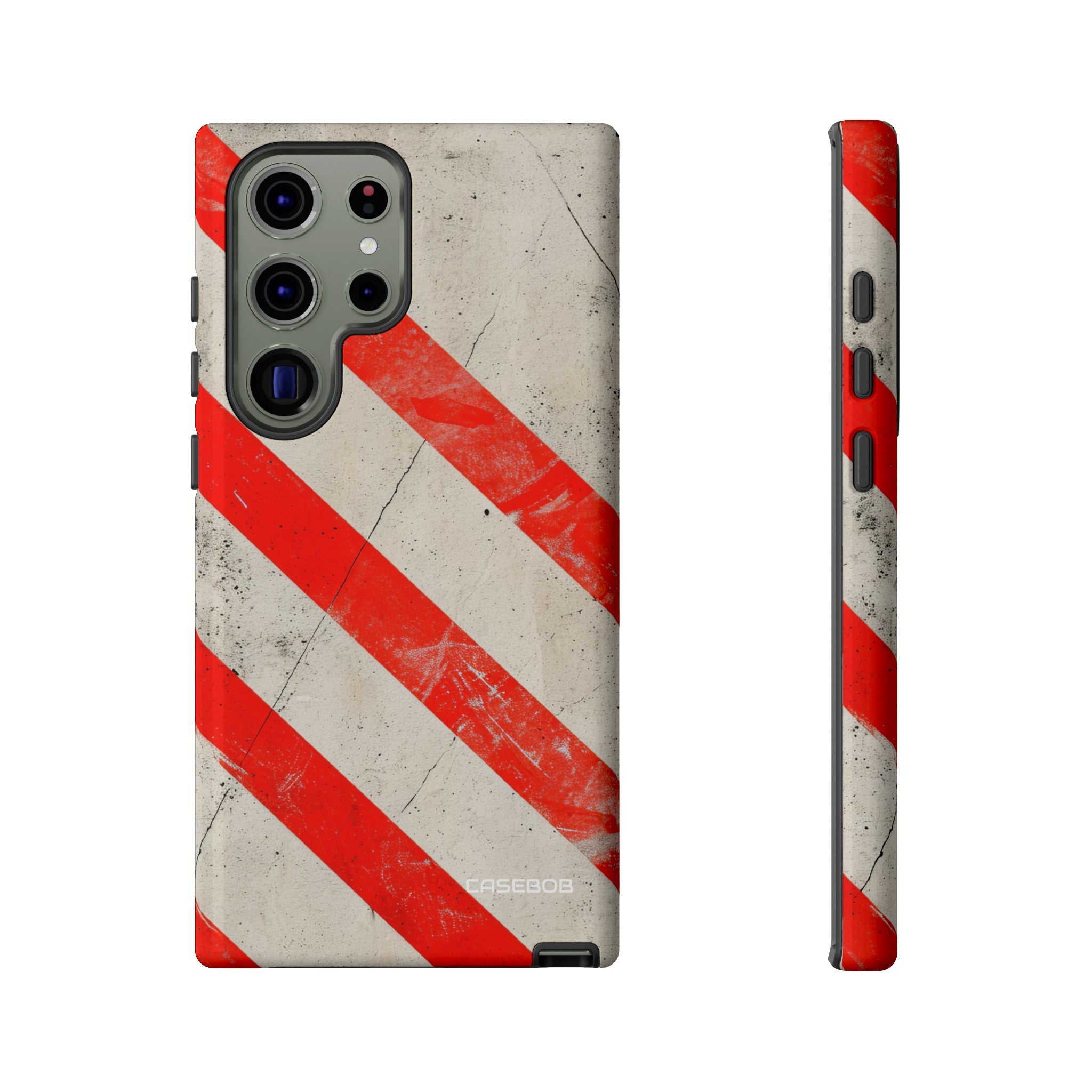 Crimson Line Minimalism - Protective Phone Case