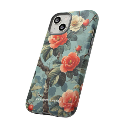 Vintage Floral Romance iPhone 14 - Tough Phone Case